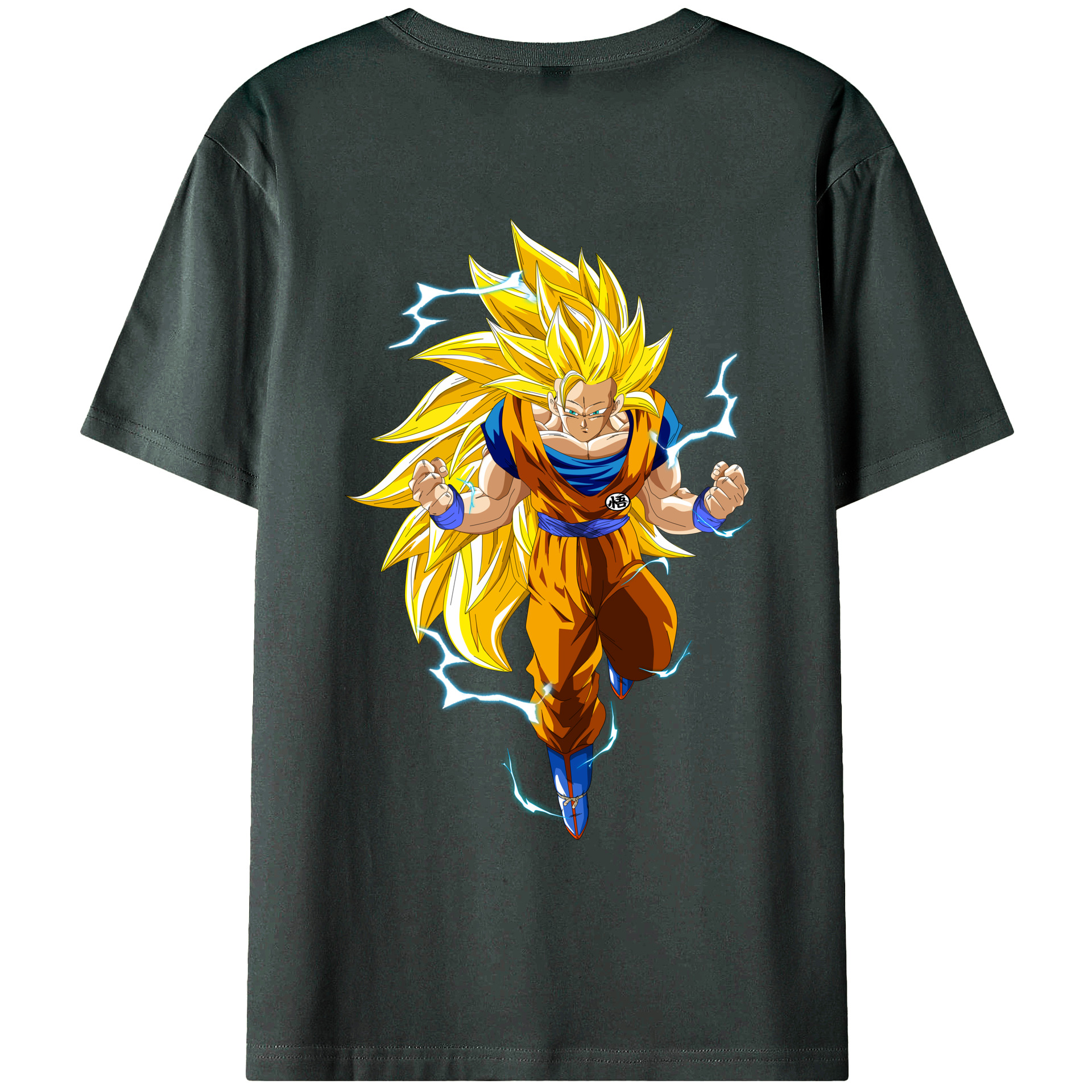 （画像用） ドラゴンボール 孫悟空（そん ごくう）Son Goku カカロット DRAGON BALL Kakarotto 綿100％ メンズ半袖Tシャツ（バックプリント） 通気性